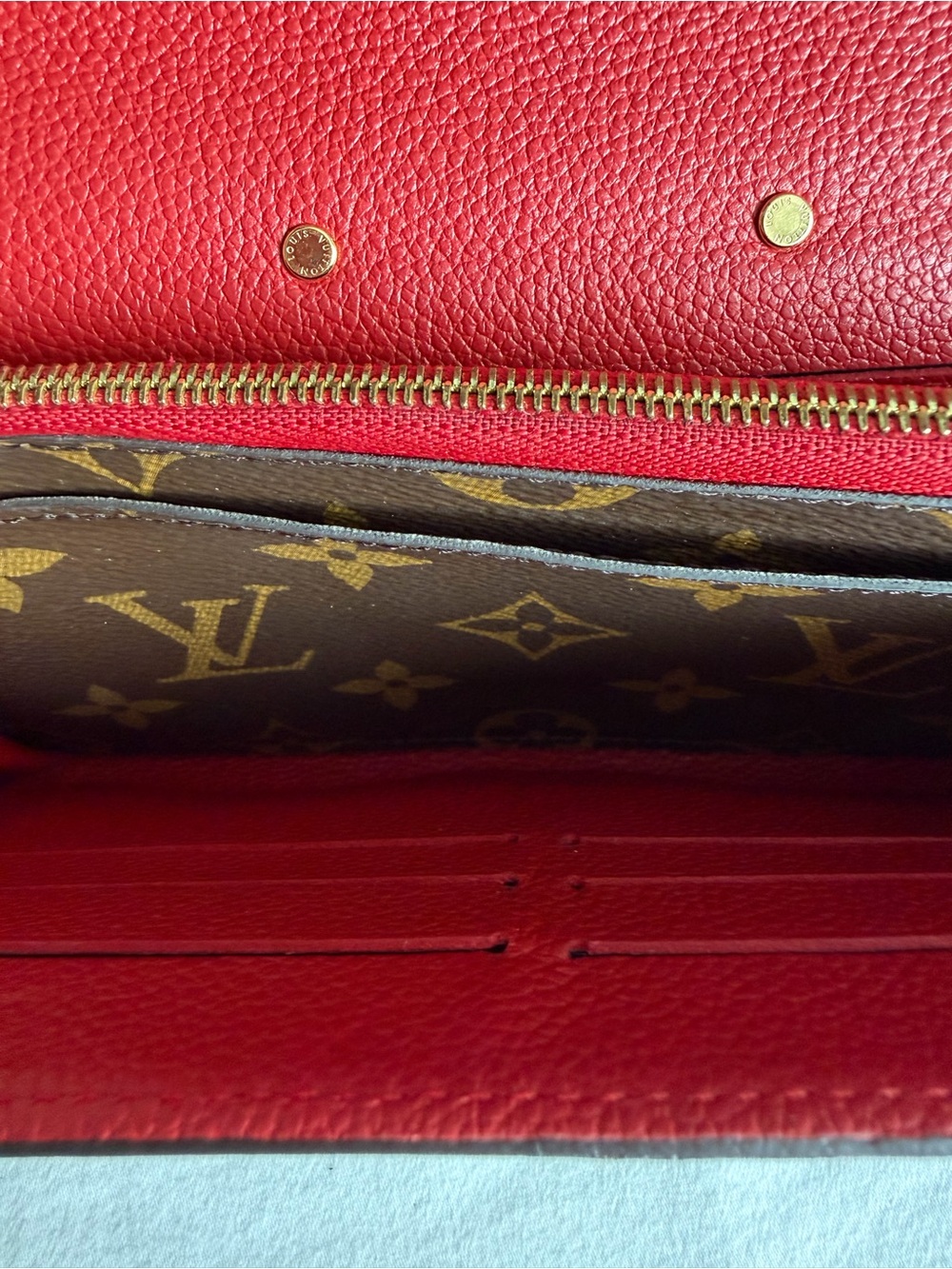 Louis Vuitton Portefeuille Pallas Long Wallet Logo Dust Bag LV Monogram Wallet - Picture 10 of 13